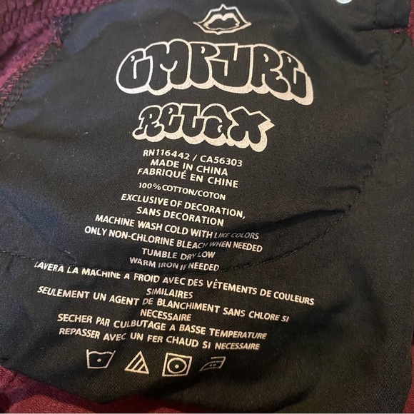 EMPYRE Relax Maroon Corduroy Jeans Skate Pants Size 32 - Picture 8 of 8